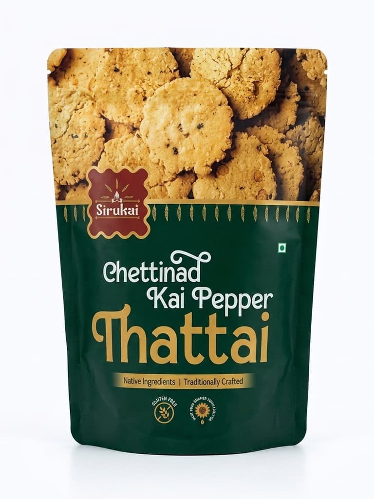 Chettinad Kai Pepper Thattai pack